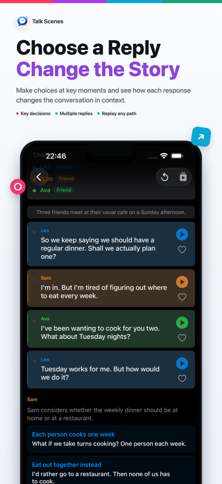 Choose a Reply — Change the Story