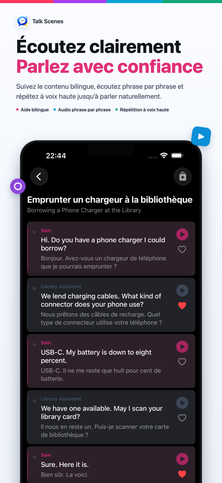 Écoutez clairement — Parlez avec confiance